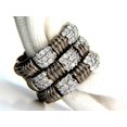 thumbnail image 4 of 2.87CT Hinged Flex Grill Weave Cross Hatch Deco Diamonds Ring 18KT&nbsp;, 4 of 6