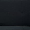 thumbnail image 6 of BSHTI 74.8" Futon Sofa Bed, Twin Size, 5-Position Adjustable Folding Convertible Sleeper,Polyester Upholstery, All-Iron Frame, Black, 6 of 11