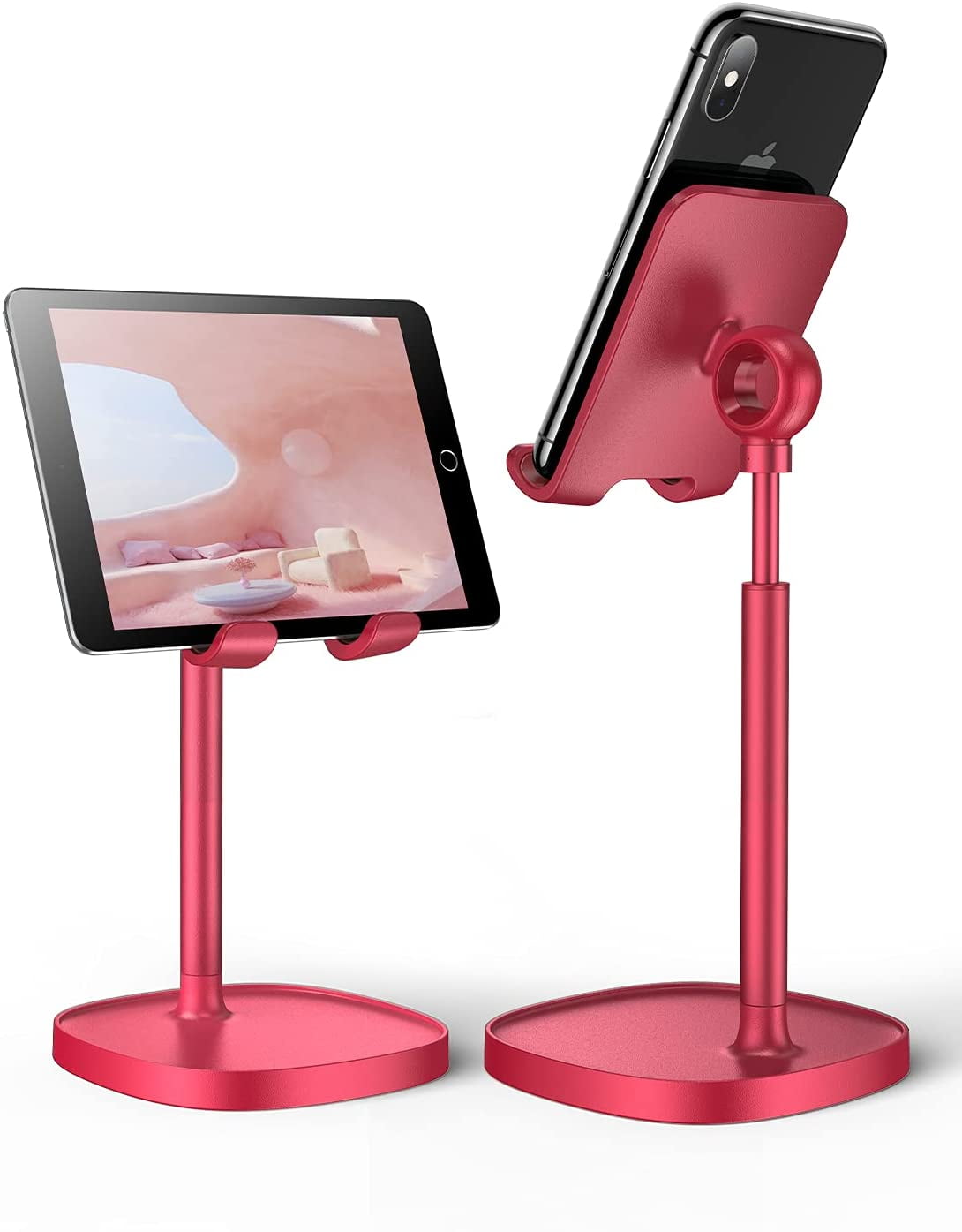 LISEN Cell Phone Stand, Angle Height Adjustable Phone Stand for Desk