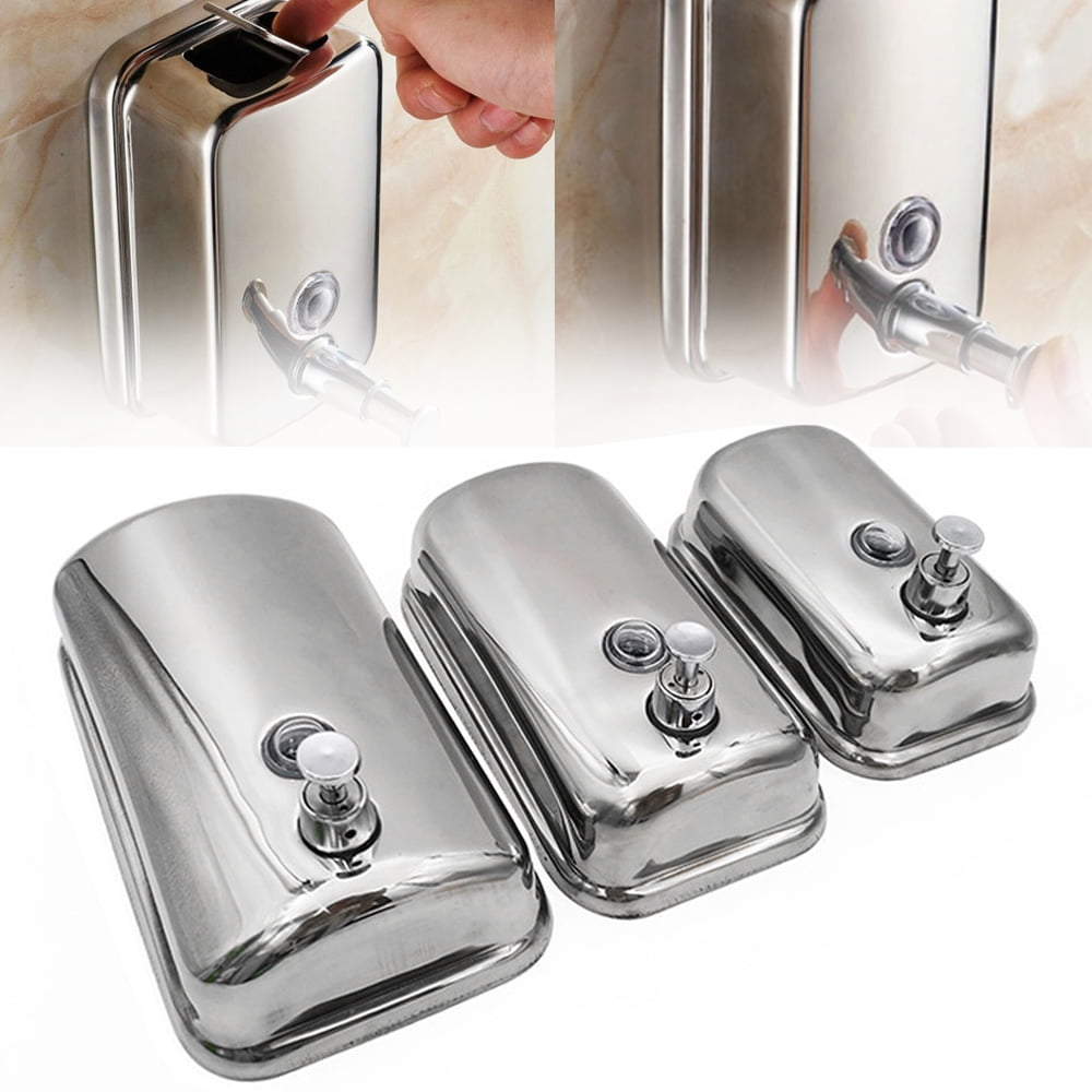 Soap Dispenser Wall Mounted 304 Stainless Steel Commercial Soap Manual