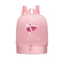 thumbnail image 1 of Mochila de ballet con compartimentos separados para zapatos. Bonita bolsa portátil para bailarinas. Rosa estilo B, 1 of 9