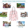 thumbnail image 6 of Bingfone Rabbit And Peach Pattern Youth Classic Hoodies Soft Hooded Pullover Sweatshirts for Girls and Boys, 6 of 6