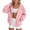 Pink, variant on Teen Girls Boys Kids Hoodies Zip up Long Sleeve Hooded Sweatshirt Pullover with Pockets Trendy Clothing for Girls Boys