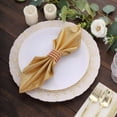 Efavormart 5 Pack Gold Shimmer Sequin Dots Polyester Dinner Napkins, Reusable Sparkle Glitter ...
