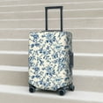 thumbnail image 6 of Hirioo Vintage Blue Floral for Elasticity Suitcase Cover (No luggage Included) Durable Luggage Protector Fits 18-32 Inch Luggage-Medium, 6 of 7