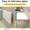 thumbnail image 3 of Wood Wall Mounted Laundry Folding Table with Bracket, Sturdy Lacquered Wood Wall Table for Laundry Room Kitchen, 3 of 7