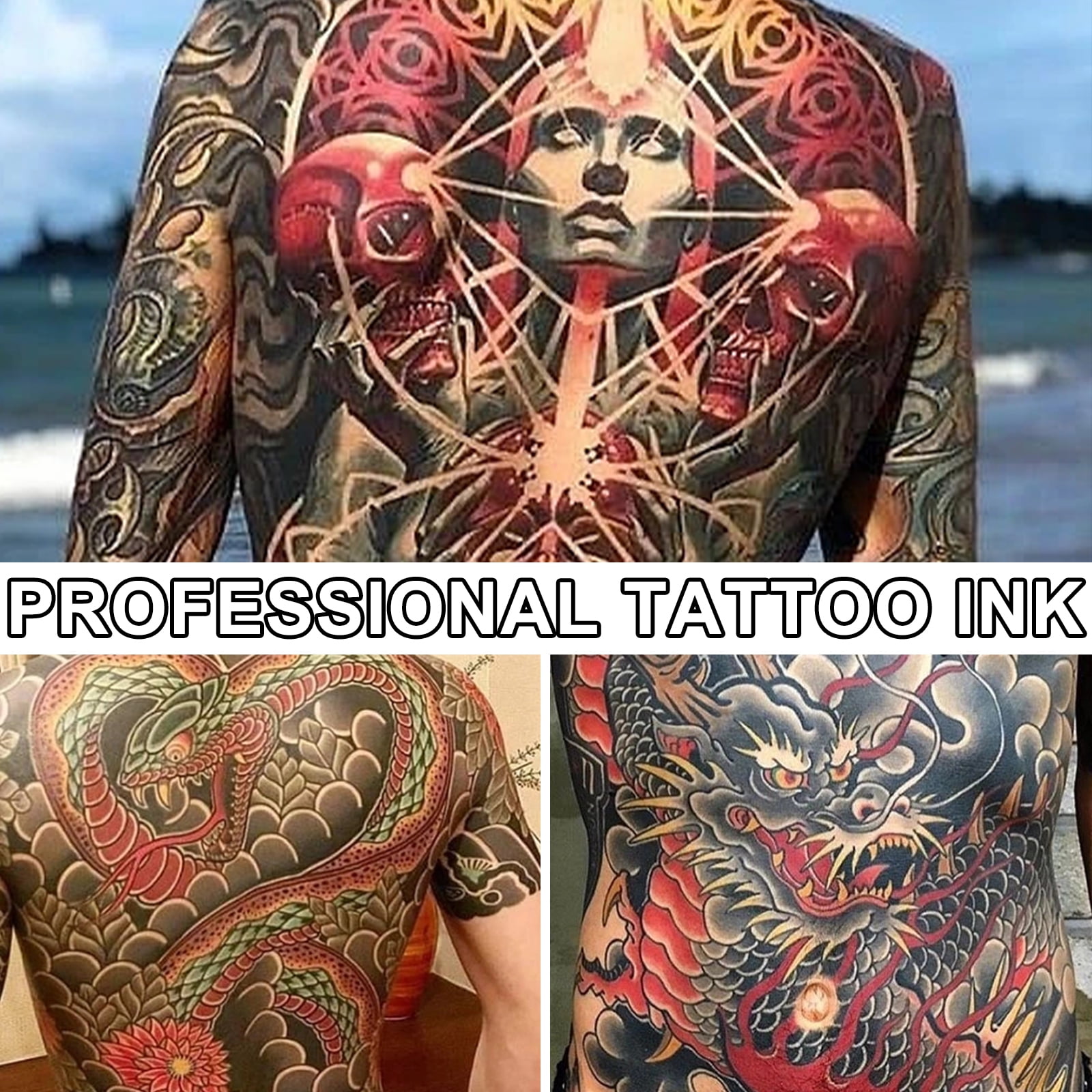 Tattoo Ink Set, Professional Tattoo Set, Long Lasting Tattoo Painting Tattoo  Supplies, Professional Supply For Body Art - Temu