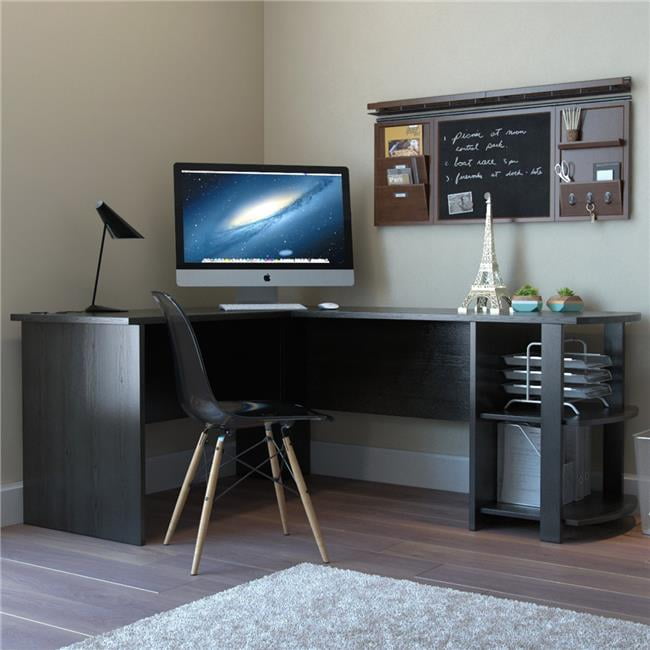 Ryan Rove RR1046WS Kristen Corner LShaped Computer Desk in Black