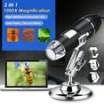thumbnail image 4 of 3 In 1 USB & MICRO USB &Type-C Digital Microscope 1000X Magnification Camera 8 LEDs, 4 of 8