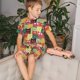 thumbnail image 4 of Balery Cute Cartoon Cat Conjunto de Pijama Infantil de Manga Corta con Estampado – Ropa de Dormir de Algodón Suave-Large, 4 of 6