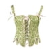 thumbnail image 1 of Ropa interior moldeadora con estampado de pétalos de corsé con lazo dulce para mujer a la moda Fridja nalpqowj30794, 1 of 5