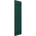 thumbnail image 2 of Ekena Millwork 17 1/8"W x 30"H True Fit PVC Three Board Spaced Board-n-Batten Shutters, Thermal Green (Per Pair - Hardware Not Included), 2 of 8