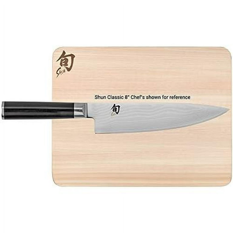 Shun Cutlery Large Hinoki Cutting Board, 17.75 x 11.75 Large Wood Cutting  Board, Medium-Soft Wood Preserves Knife Edges, Authentic, Japanese Kitchen