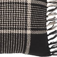 thumbnail image 5 of Eston Black Tan Plaid Pillow 12x12, 5 of 6