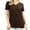 Americano, variant on Women & Plus Size Cotton V-Neck Short Sleeve Casual Basic Tee Shirts