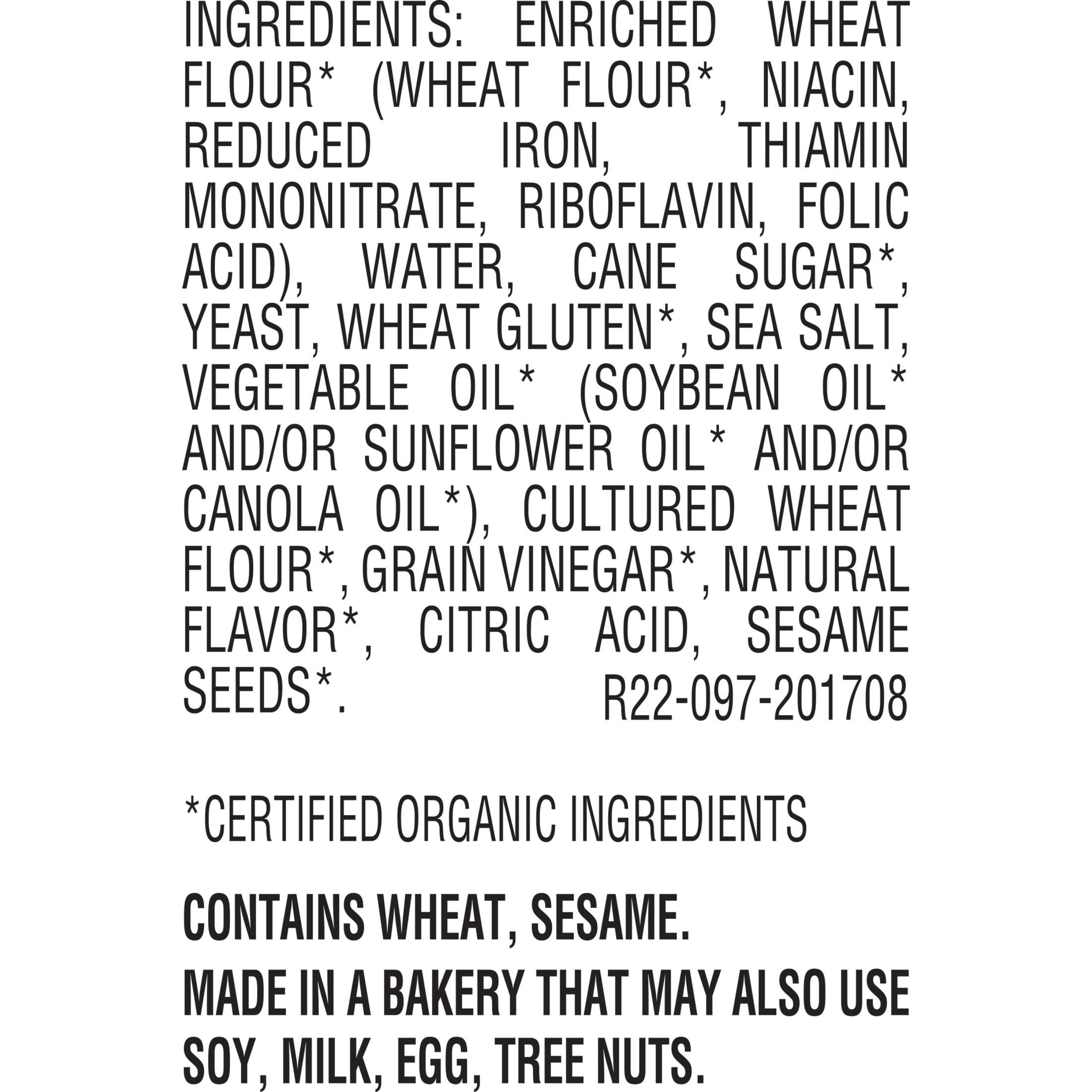 Oroweat Organic Rustic White Bread, 27 oz, Plain White Bread, Bag