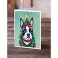 thumbnail image 2 of Boston Terrier Christmas Greeting Cards Pack of 8 7 in x 5 in, 2 of 3
