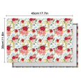 thumbnail image 5 of Pioneer Flower Floral Print Pattern Summer Placemats Table Placemats Set Of 6-Linen Kitchen Washable Placemats Table Mats 12x18 Inch Non-Slip Heat Resistant, 5 of 5