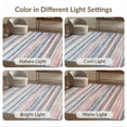thumbnail image 7 of ODIKA 8'x10' Washable Area Rug Rag Chindi Knit Striped Boho Farmhouse Bordered Stripes Multi for Dining Room, Large Office, Lounge, Non-Slip Chair-Friendly Mat, 7 of 7