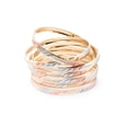 thumbnail image 2 of Pulsera Semanario para Mujer 6mm en Chapa de Oro 18K multicolor S Ametrinaa MPAR0001, 2 of 5