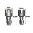 thumbnail image 3 of Integrated Pipe Thread Cutting Tool, Internal & External Pipe Threader Kit, 1/2-3/4 Inch Electric Drill Compatible PVC Plumbing Repair Tool with Hexagonal Shank, 3 of 8