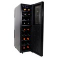 thumbnail image 1 of Koolatron 18 Bottle Slim Dual Zone Wine Cooler, 1.9 Cu. ft (53L) Freestanding Refrigerators, Black, 1 of 12
