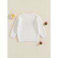 thumbnail image 4 of Suealasg Toddler Baby Girl Knit Sweater Long Sleeve Strawberry Print Chunky Pullover Sweater 6M 1T 2T 3T Kids Girl Warm Fall Winter Sweater Tops Clothes, 4 of 7