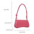thumbnail image 4 of Bolso bandolera de moda para mujer Bolso simple para axilas para regalo de cumpleaños (rosa) Ehuebsd  Para Estrenar, 4 of 9