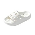 thumbnail image 2 of Willtoo Women Thick Platform Shower Slide Slippers, Hollow Hole Drainage Open Toe Sandals, Quick Dry Non‑Slip Slides Bathroom Pool Indoor Outdoor Shoes, 2 of 4