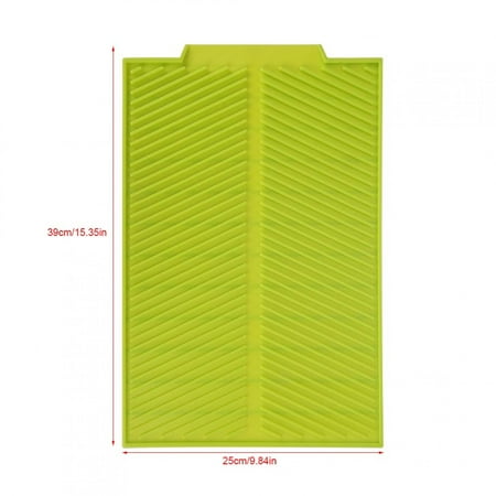 

Silicone Mat Use As A Dish Mat Slip-proof For Kitchen