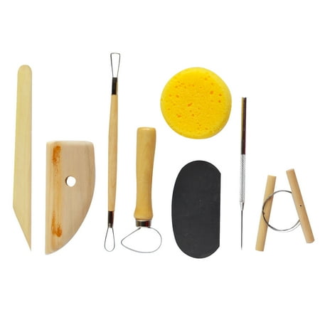 Art Advantage Pottery Tool Kit 8 Piece Set (Best Pottery Trimming Tools)
