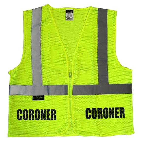 Coroner safety vest, High Visibility vest
