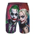 thumbnail image 4 of Film Harley Quinn Joker Men's Beach Shorts Swim Trunks Casual Quick Dry Board Shorts Swimwear with Mesh Lined and Pockets, 4 of 8