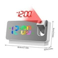 thumbnail image 4 of Réveil à Projection Réveil Numérique Réutilisable avec Grand Écran LED de 7,3” Horloge Numérique LED USB avec Projecteur Rotatif à 180° Réveil Portable à Projection pour Maison Chambre, 4 of 10