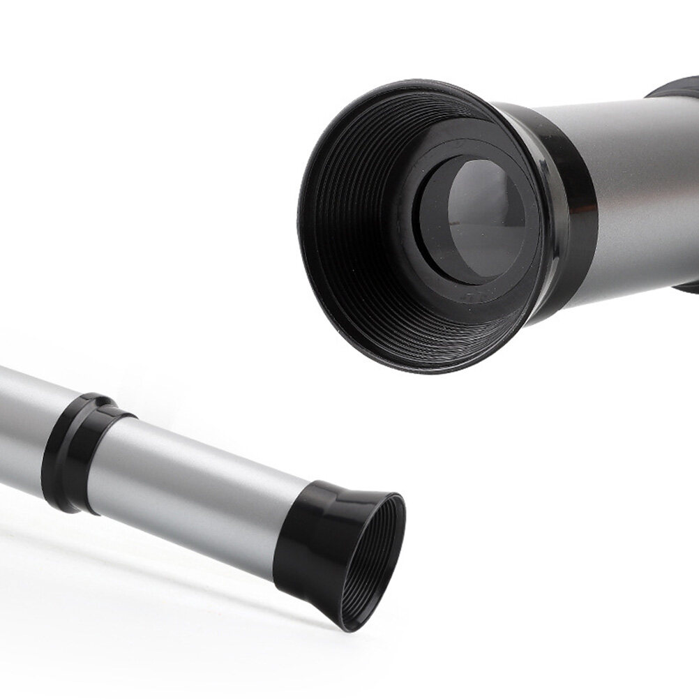 Single-Tube Telescope Retractable Telescope Science Experiment Toy Kids Telescope Toy (Silver)