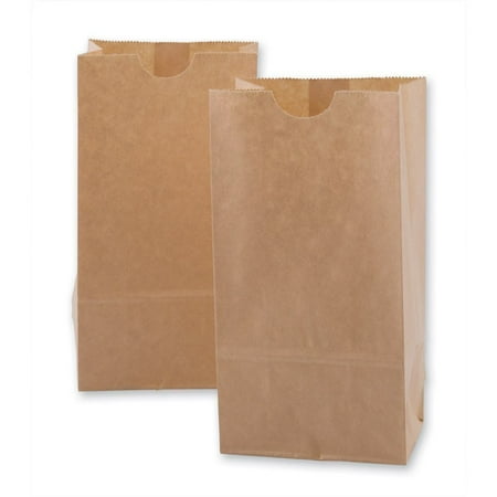 paper bag bags brown lunch kraft grocery pack favor fda compliant favors extra per qq