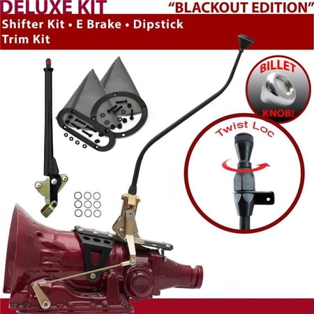 American Shifter TH350 Shifter Kit Black 23 in. Swan E Brake Trim Kit Dipstick for F6725