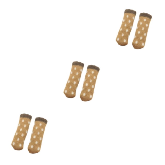 Youkk 24pcs Knitted Chair Leg Socks Easy To And Machine Washable Non Slip Furniture Pads Caps Set Polyester Premium style 12 3Set