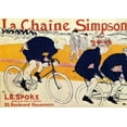 thumbnail image 2 of Toulouse-Lautrec, Henri 32x24 White Modern Wood Framed Museum Art Print Titled - The Simpson Chain, 2 of 4