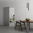 thumbnail image 2 of Hidden Barn | Planum 0010 Matte Grey | Sturdy Finished Flush Modern Doors | Magic Concealed Sliding Set 30" x 84", 2 of 5