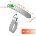 thumbnail image 2 of Backlit Fish Hook Hang Scale LCD Display 50kg Electronic Travel Hanging Tool Digital Luggage Scale, 2 of 6