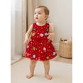 thumbnail image 4 of BemeyourBBs Girls Christmas Dress Sleeveless  Stars Layered Tulle Dress with Bells, 4 of 9