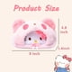 thumbnail image 2 of Lindo estuche de peluche kawaii con cremallera, ideal para artículos de oficina, papelería y como neceser de anime., 2 of 6