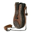 thumbnail image 4 of Mary Frances Open Mic Music Bag Brown Guitar Strings Beaded Bag Handbag NEW, 4 of 7
