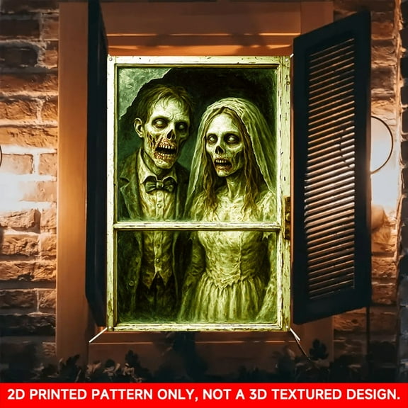 1 PC, 2D Flat/ Flat art decorative banner decoration, strange and cute design patterns, 47x31 inches (120x80cm), universal daily wall decoration, daily window decoration, party banner, decorative fla