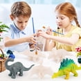thumbnail image 3 of Set de manualidades y artes, juego de pintura con forma de dinosaurio para niños, 3 of 5