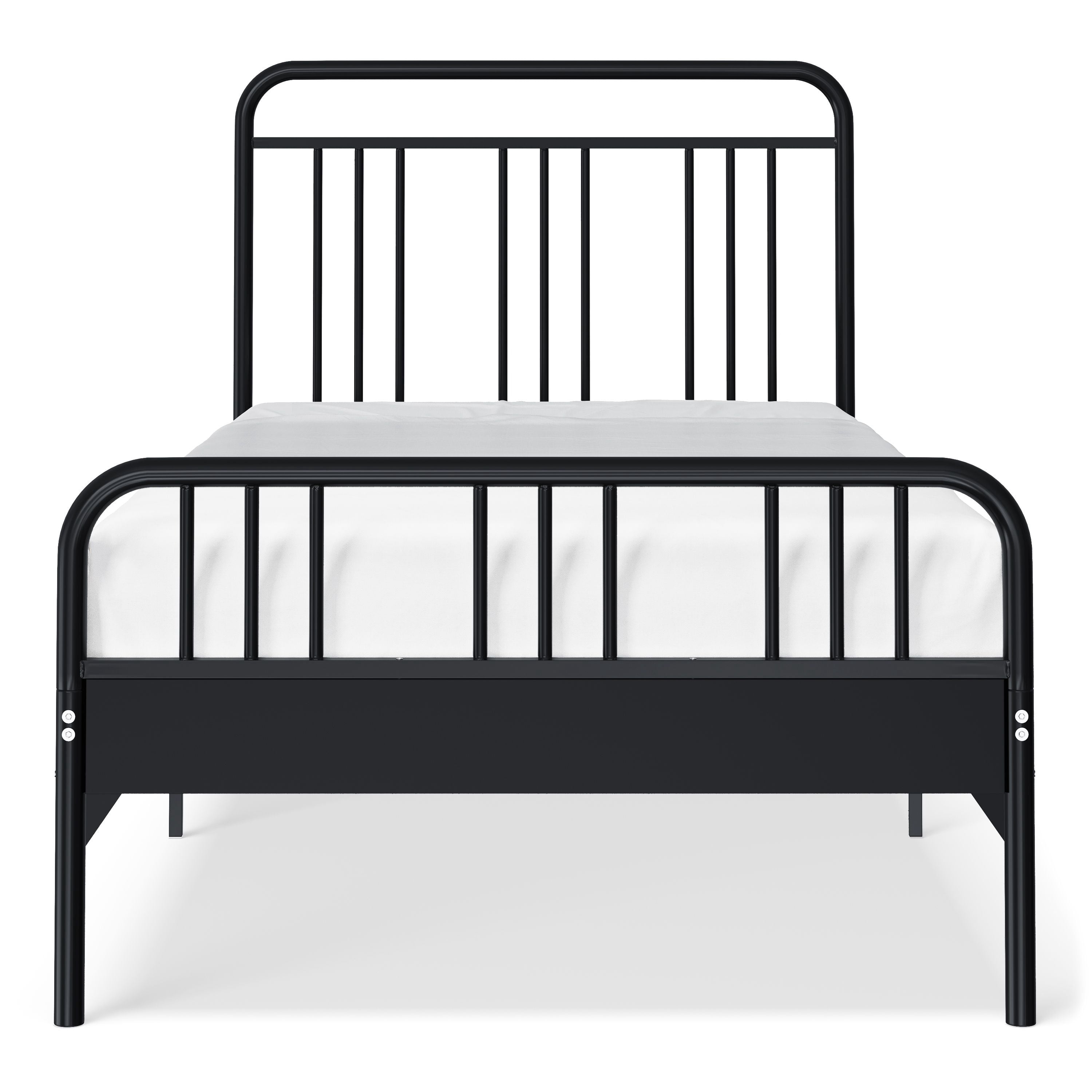 Mainstays Kids Twin Size Metal Platform Bed Frame, Black