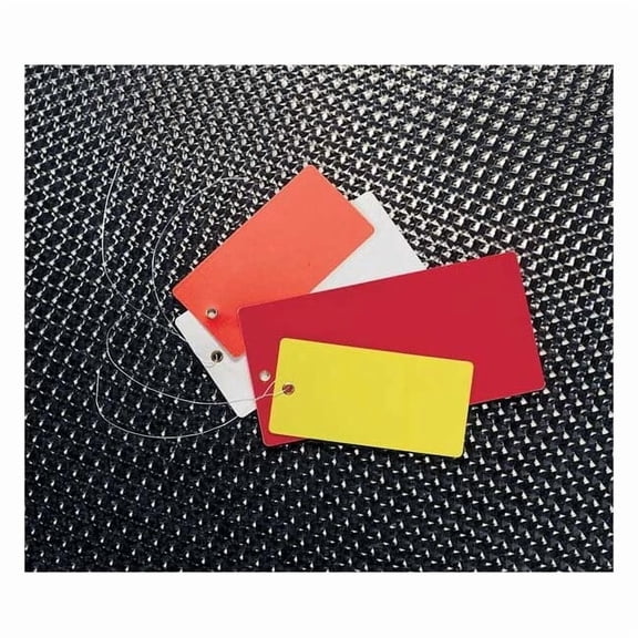 See All Industries Shipping Tag, Vinyl, 5-1/4" H x 2-5/8" W, Orange TUF-G05OW