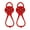 Red, variant on Ice Cleats Anti Slip Shoe Grips Winter Ice Snow Grips for Shoes Boot Non-Slip Shoe Grippers Rubber Walk Ice Traction Cleat Spikes Steel Studs Crampons for Hiking Walking Climbing Jogging