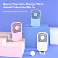 thumbnail image 4 of JELLOO Handheld Mini Fan Powerful Small Personal Portable Speed Adjustable USB Rechargeable Eyelash Fan for Kids Girls Boys Woman Man Home Office Outdoor Trael, 4 of 5